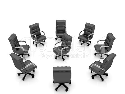 Office armchair set five
