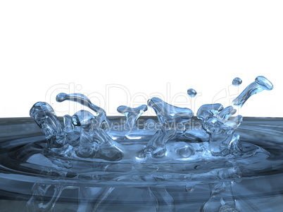 Water splashes