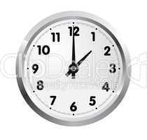 realistic office clock isolated on white background