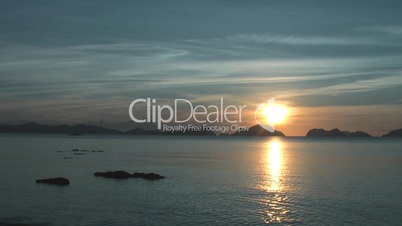 Sunset in El Nido , Philippines