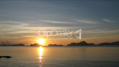 Time lapse of sunset