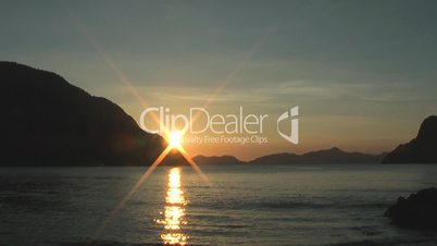 Sunset in El Nido , Philippines