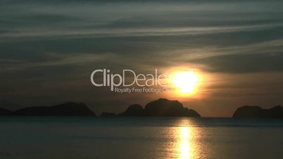 Sunset in El Nido , Philippines