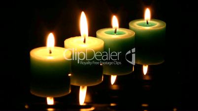 Green candles