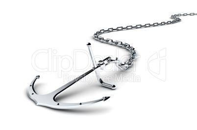 Anchor with chain