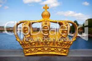 Royal crown in Stockholm.