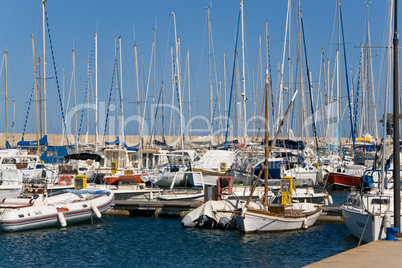 Segelboot, Jachthafen, Sardinien