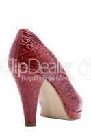 red woman shoe