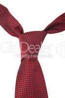 red textile necktie