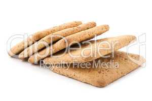 stack of brown cookies
