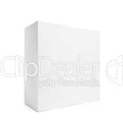 Blank White Box Isolated on White