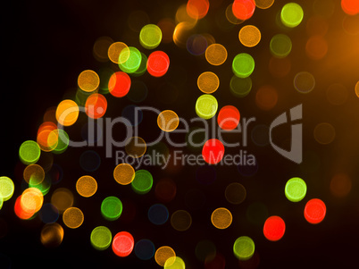 Blurred festive colorful lights