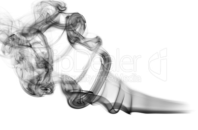 Magic Abstract fume shapes on white