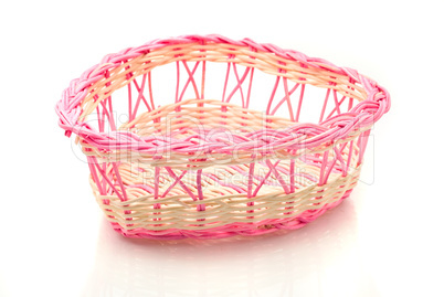 Valentines day - Pink woven basket