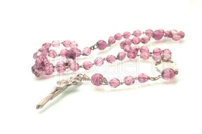 Beads isolated over white