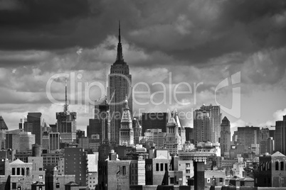 View of New York City from the Brooklyn Bridge