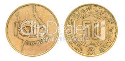 50 Centimes - money of Algeria