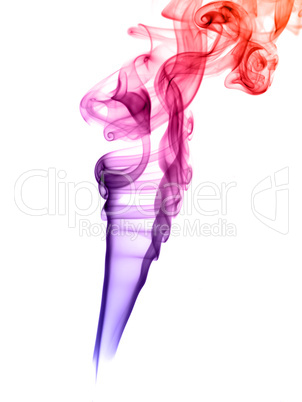 Colorful smoke abstract shapes