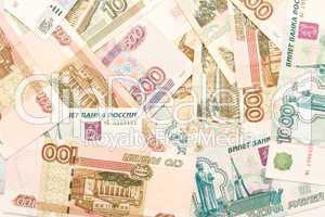 Money background - russian roubles