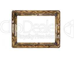 Antique horizontal wooden Frame for picture or portrait