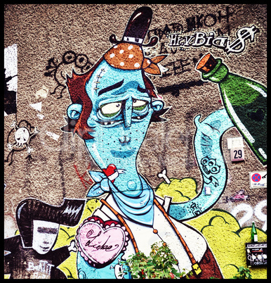 grafitti in berlin - liebe
