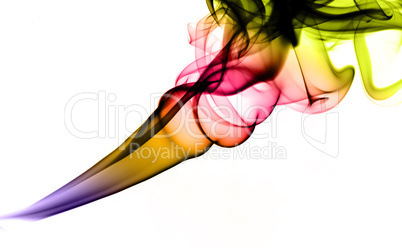 Bright colorful abstract smoke