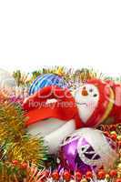 Christmas card- Funny white snowman