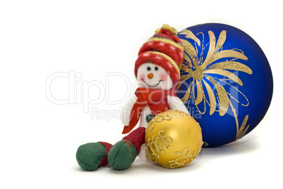 Christmas decoration toy with colorful New Year Balls