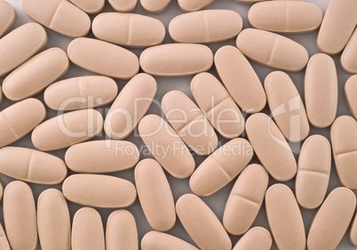Close-up of Pink pills useful as background