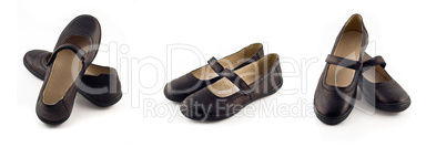 Collage - modern women's leather shoes