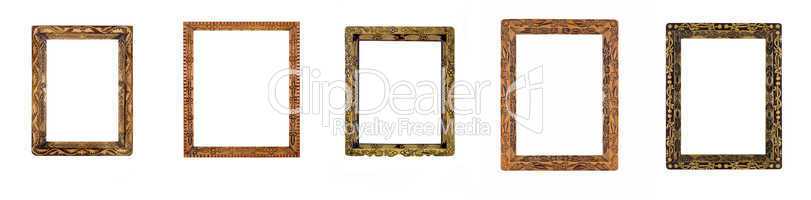 Collage of beautiful wooden carved Frames