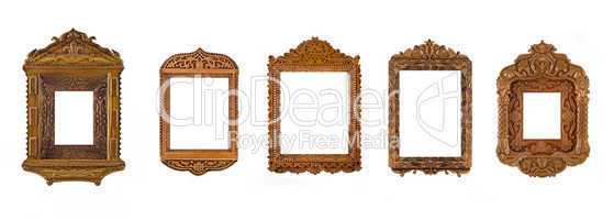 Collage of carved Frames