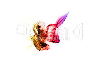 Colored with gradient fume abstract