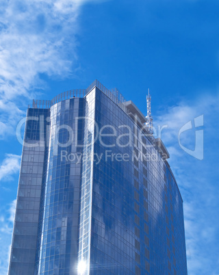 Glass and steel - Beautiful Futuristic skyscraper