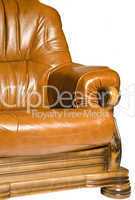 Luxury leather armchair isolated