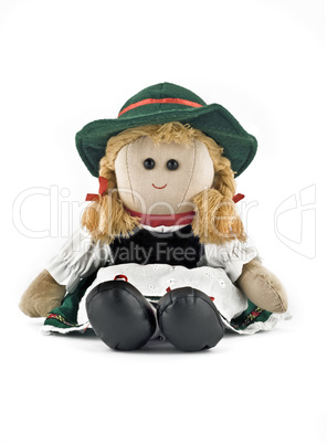 Rag doll in national (folk) Austrian costume