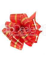 Stripy holiday ribbon for presents and gifts