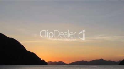 Time lapse of sunset in El Nido