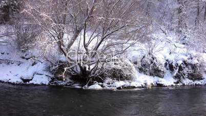 river in winter