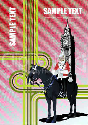 Cover for brochure with London images