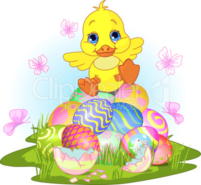 Happy Easter duckling