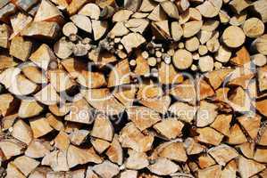 cutted firewood