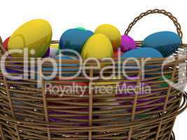 Basket with golden eggs