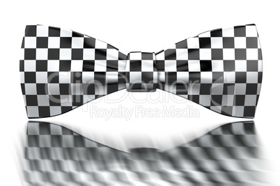 Checkered bow-tie