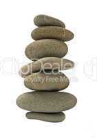 Balanced stone tower or stack isolated