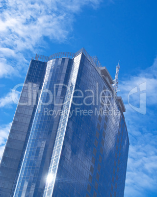 Beautiful Futuristic skyscraper made of Glass and steel