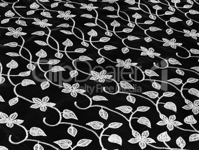 Beautiful lacy cloth with flowers pattern