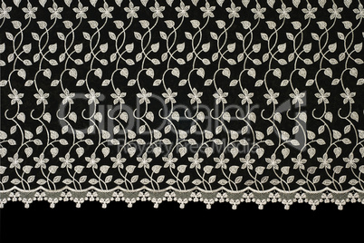 Lacy cloth with flowers pattern