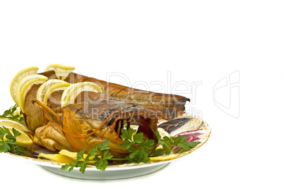 Shore dinner - bloated fresh-water catfish