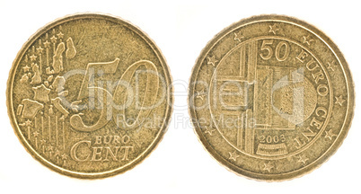 50 Euro cents- European Union money